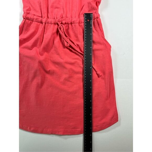 Sundry X Evereve The Weekender Dress Coral Size 0 Drawstring Pockets Racerback - Picture 7 of 9